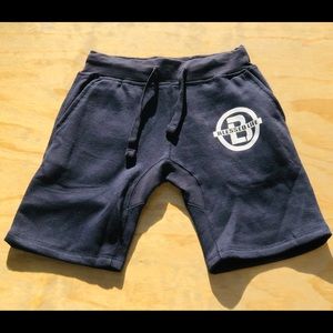 Unisex blessed life Sweat Shorts with white logo